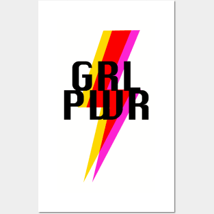 GRL PWR Girl power for feminist equality Posters and Art